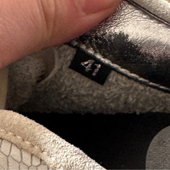 P448 jack leather suede snake print sparkle size 41 - Picture 11 of 13